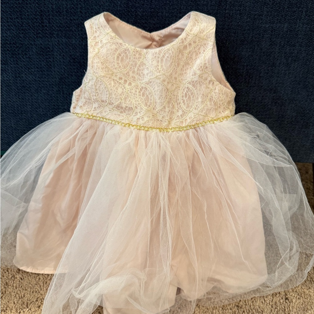 Cat & Jack Pink Lace Tulle Party Dress